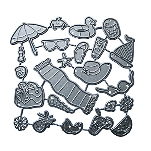 Stanzschablone für Bastelarbeiten, Kartenherstellung, Prägeschablone, Druck, Karbonstahl, für Strand, Scrapbooking, Metall-Stanzformen, Prägeform von ZWTPGKRD