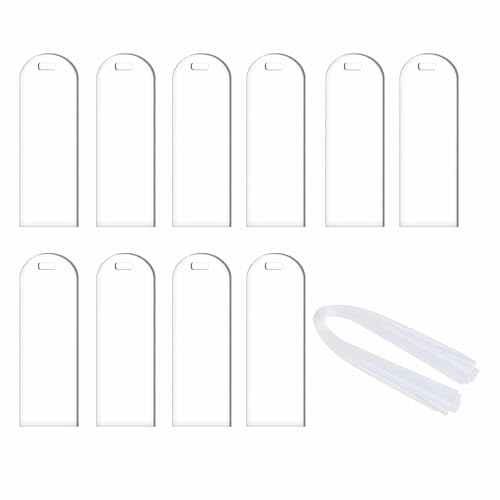 Transparente Acryl-Etiketten für Veranstaltungsplanung, Tischbeschilderung, elegantes weißes Band, Hängeschild mit Löchern Transparente Acryl-Etiketten für Veranstaltungsplanung, Tischbeschilderung, elegantes weißes Band, Hängeschild mit Löchern von ZWTPGKRD