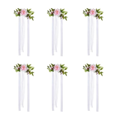ZWTPGKRD Elegante künstliche Blume, Stuhldekoration, zarter künstlicher Blumenstrauß, Dekoration für Hochzeitsstühle und Heimgebrauch, Hochzeitsdekorationen ZWTPGKRD Elegante künstliche Blume, Stuhldekoration, zarter künstlicher Blumenstrauß, Dekoration für Hochzeitsstühle und Heimgebrauch, Hochzeitsdekorationen von ZWTPGKRD