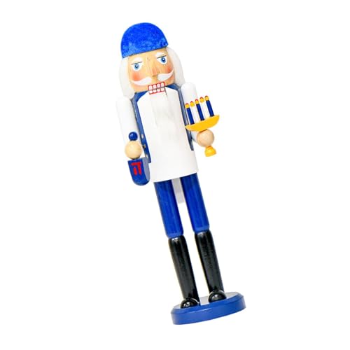 ZWTPGKRD Feiertags-Nussknacker mit Menora und Dreidels-Statue, Holzfigur, Heimdekoration, für Weihnachten, Chanukka, Feier, Kaminsims, Nussknacker, Dekorationen ZWTPGKRD Feiertags-Nussknacker mit Menora und Dreidels-Statue, Holzfigur, Heimdekoration, für Weihnachten, Chanukka, Feier, Kaminsims, Nussknacker, Dekorationen von ZWTPGKRD