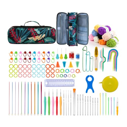 ZWTPGKRD Häkelsets Anfänger Hakenset mit Garn Ergonomische Haken Strickzubehör Starter Kits Strickzubehör Strickzubehör ZWTPGKRD Häkelsets Anfänger Hakenset mit Garn Ergonomische Haken Strickzubehör Starter Kits Strickzubehör Strickzubehör von ZWTPGKRD