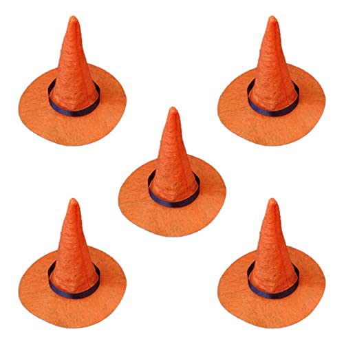 ZWTPGKRD Hexenhüte und Besen basteln dekorativer Hut kleiner Hexenhut Halloween für Bastelbedarf von ZWTPGKRD