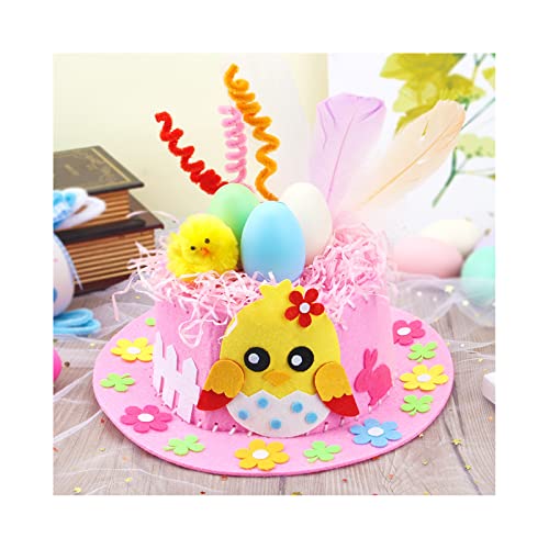 ZWTPGKRD Kinder Ostern Vliesstoff Hut handgefertigt für Kinder Urlaub Cartoon Party Supplies ZWTPGKRD Kinder Ostern Vliesstoff Hut handgefertigt für Kinder Urlaub Cartoon Party Supplies von ZWTPGKRD