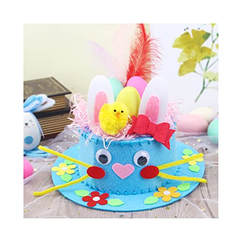 ZWTPGKRD Kinder Ostern Vliesstoff Hut handgefertigt für Kinder Urlaub Cartoon Party Supplies ZWTPGKRD Kinder Ostern Vliesstoff Hut handgefertigt für Kinder Urlaub Cartoon Party Supplies von ZWTPGKRD