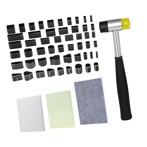 ZWTPGKRD Lederwerkzeuge mit Hammerschneidematte, Lochwerkzeug, Bastelbedarf, mit Hammerlochstempel ZWTPGKRD Lederwerkzeuge mit Hammerschneidematte, Lochwerkzeug, Bastelbedarf, mit Hammerlochstempel von ZWTPGKRD