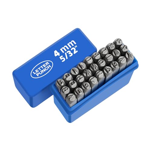 ZWTPGKRD Metall-Stempel-Set, 3–8 mm, Buchstabenstempel-Set, Metallstempel-Set, Alphabete, Bastelstempel für Leder, Holz, 27 Stück ZWTPGKRD Metall-Stempel-Set, 3–8 mm, Buchstabenstempel-Set, Metallstempel-Set, Alphabete, Bastelstempel für Leder, Holz, 27 Stück von ZWTPGKRD