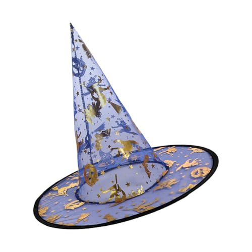 ZWTPGKRD Verstellbarer Hexenhut, 33 cm hoch, spitz, Halloween-Partyhut, Unisex-Kostüm-Zubehör für Erwachsene, Kinder, Cosplay, Kostümzubehör, 5 Stück ZWTPGKRD Verstellbarer Hexenhut, 33 cm hoch, spitz, Halloween-Partyhut, Unisex-Kostüm-Zubehör für Erwachsene, Kinder, Cosplay, Kostümzubehör, 5 Stück von ZWTPGKRD