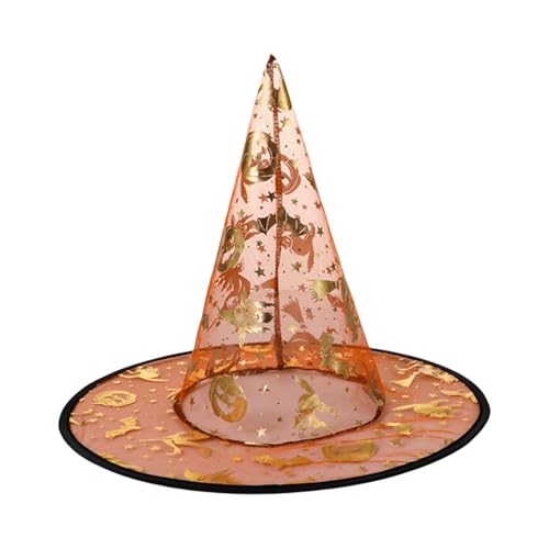 ZWTPGKRD Verstellbarer Hexenhut, 33 cm hoch, spitz, Halloween-Partyhut, Unisex-Kostüm-Zubehör für Erwachsene, Kinder, Cosplay, Kostümzubehör, 5 Stück ZWTPGKRD Verstellbarer Hexenhut, 33 cm hoch, spitz, Halloween-Partyhut, Unisex-Kostüm-Zubehör für Erwachsene, Kinder, Cosplay, Kostümzubehör, 5 Stück von ZWTPGKRD