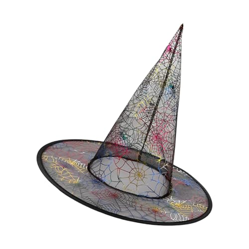 ZWTPGKRD Verstellbarer Hexenhut, 33 cm hoch, spitz, Halloween-Partyhut, Unisex-Kostüm-Zubehör für Erwachsene, Kinder, Cosplay, Kostümzubehör, 5 Stück ZWTPGKRD Verstellbarer Hexenhut, 33 cm hoch, spitz, Halloween-Partyhut, Unisex-Kostüm-Zubehör für Erwachsene, Kinder, Cosplay, Kostümzubehör, 5 Stück von ZWTPGKRD