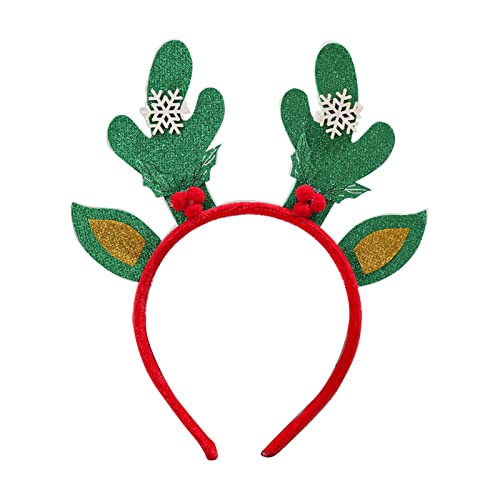 ZWTPGKRD Weihnachtsdekoration, Brillenrahmen, Erwachsene, Kinder, Geschenk, Geweih, Stirnband, Neujahrsgeschenke, Kopfschmuck, Frohe Ornament, Rentier, Stirnbänder für Frauen von ZWTPGKRD