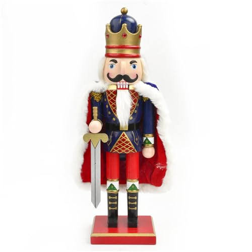 ZWTPGKRD Zarter Nussknacker aus Holz, Soldaten-Ornament, 38 cm Höhe, Festival-Tischdekoration, für saisonale Feiern, handgefertigte Weihnachts-Soldaten-Dekorationen aus Holz ZWTPGKRD Zarter Nussknacker aus Holz, Soldaten-Ornament, 38 cm Höhe, Festival-Tischdekoration, für saisonale Feiern, handgefertigte Weihnachts-Soldaten-Dekorationen aus Holz von ZWTPGKRD