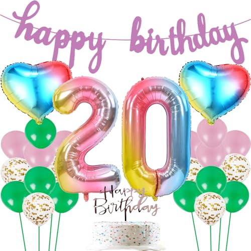 Ballon Geburtstag Dekoration Geburtstag Ballon in rosa Farbe Happy Birthday Girlande Folienballon Rainbow Number Foil Balloon luftballons geburtstag 20 mädchen 20 Years Girl Giant Foil Balloon Ballon Geburtstag Dekoration Geburtstag Ballon in rosa Farbe Happy Birthday Girlande Folienballon Rainbow Number Foil Balloon luftballons geburtstag 20 mädchen 20 Years Girl Giant Foil Balloon von ZWWsullo