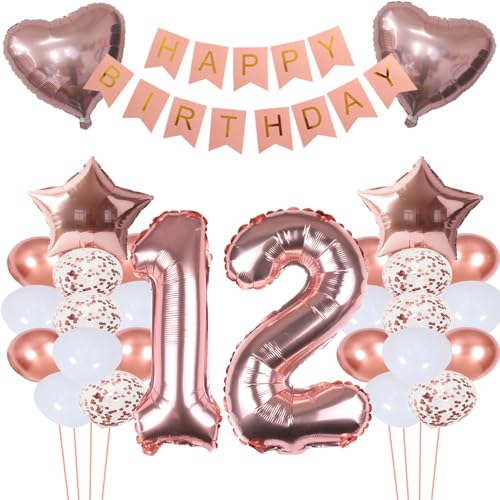 ZWWsullo Folienballon 12 Geburtstag Mädchen geburtstag 12 mädchen 12 jahr geburtstag mädchen deko set Geburtstagsdeko Mädchen 12 jahr Geburtstagsdeko Mädchen Rosegold Zahl Riesen Folienballon Zahl 12 ZWWsullo Folienballon 12 Geburtstag Mädchen geburtstag 12 mädchen 12 jahr geburtstag mädchen deko set Geburtstagsdeko Mädchen 12 jahr Geburtstagsdeko Mädchen Rosegold Zahl Riesen Folienballon Zahl 12 von ZWWsullo