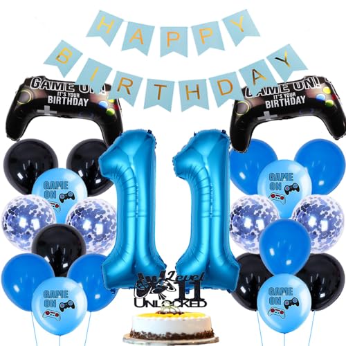 ZWWsullo Gamer Deko Geburtstag Happy Birthday Girlande Banner Deko Junge geburtstag 11 Gamecontroller Luftballons Happy Birthday Girlande Banner Kinder Videospiel Thema Party Zubehör ZWWsullo Gamer Deko Geburtstag Happy Birthday Girlande Banner Deko Junge geburtstag 11 Gamecontroller Luftballons Happy Birthday Girlande Banner Kinder Videospiel Thema Party Zubehör von ZWWsullo