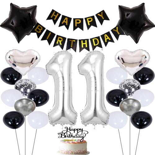 ZWWsullo Luftballon 11 Geburtstag Deko geburtstagsdeko 11 jahre junge Luftballon 11 Geburtstag Dekoration Silber Geburtstagsdeko 11 Jahre Mädchen 11 Geburtstag Deko Set Geburtstag Junge Mädchen ZWWsullo Luftballon 11 Geburtstag Deko geburtstagsdeko 11 jahre junge Luftballon 11 Geburtstag Dekoration Silber Geburtstagsdeko 11 Jahre Mädchen 11 Geburtstag Deko Set Geburtstag Junge Mädchen von ZWWsullo