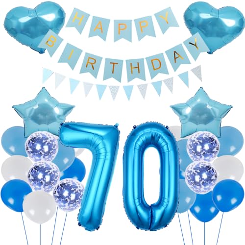 ZWWsullo Luftballon Geburtstagsdeko Jungen Blau Zahl 70 Geburtstag Mädchen Luftballon-Zahl Riesen Folienballon Geburtstagsdeko Junge Dekoration 70 jahre Geburtstag Junge Party Dekoration ZWWsullo Luftballon Geburtstagsdeko Jungen Blau Zahl 70 Geburtstag Mädchen Luftballon-Zahl Riesen Folienballon Geburtstagsdeko Junge Dekoration 70 jahre Geburtstag Junge Party Dekoration von ZWWsullo