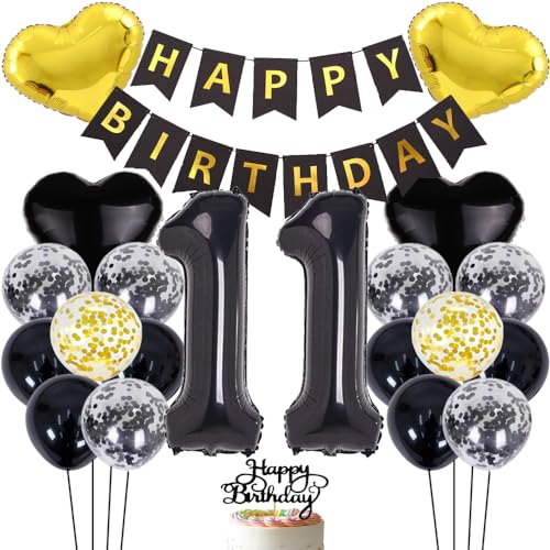 ZWWsullo Luftballon zum 11 Geburtstag zum 11 Geburtstag Mädchen Junge Party Deko 11 Schwarz 11 Geburtstag Dekoration Geburtstag Junge Tortendeko Luftballon 11 Geburtstag Dekoration ZWWsullo Luftballon zum 11 Geburtstag zum 11 Geburtstag Mädchen Junge Party Deko 11 Schwarz 11 Geburtstag Dekoration Geburtstag Junge Tortendeko Luftballon 11 Geburtstag Dekoration von ZWWsullo