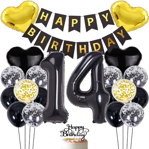 ZWWsullo Luftballon zum 14 Geburtstag zum 14 Geburtstag Mädchen Junge Party Deko 14 Schwarz 14 Geburtstag Dekoration Geburtstag Junge Tortendeko Luftballon 14 Geburtstag Dekoration ZWWsullo Luftballon zum 14 Geburtstag zum 14 Geburtstag Mädchen Junge Party Deko 14 Schwarz 14 Geburtstag Dekoration Geburtstag Junge Tortendeko Luftballon 14 Geburtstag Dekoration von ZWWsullo