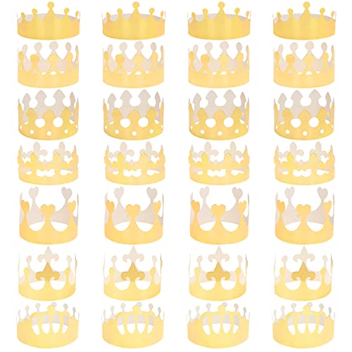 ZWZNBL 28 Stück 7 Arten Goldkronen-Geburtstagsfeier-Hüte, verstellbare Universal-Königskronen-Feier-Dekorationshüte für erwachsene Kinder für Event-Feiern, Geburtstags- und Jubiläumsfeiern usw. ZWZNBL 28 Stück 7 Arten Goldkronen-Geburtstagsfeier-Hüte, verstellbare Universal-Königskronen-Feier-Dekorationshüte für erwachsene Kinder für Event-Feiern, Geburtstags- und Jubiläumsfeiern usw. von ZWZNBL