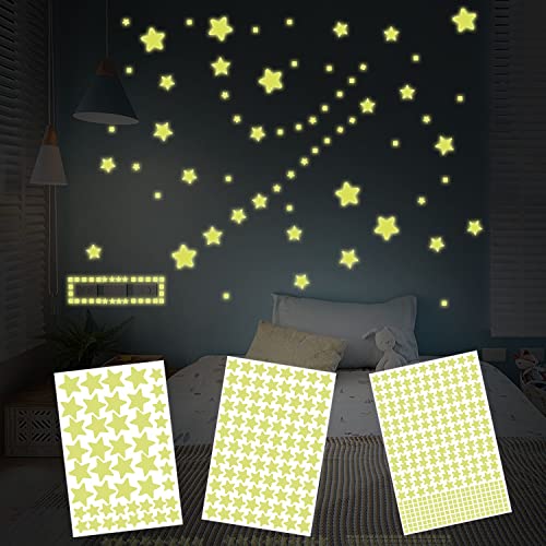ZWZNBL 452 Stück leuchtende Stern-Aufkleber, Wandaufkleber für Schlafzimmer, Kinderzimmer, Wohnzimmer, Dekoration ZWZNBL 452 Stück leuchtende Stern-Aufkleber, Wandaufkleber für Schlafzimmer, Kinderzimmer, Wohnzimmer, Dekoration von ZWZNBL
