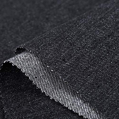 ZXC Jeansstoff Meterware 100% Baumwolle 150 cm Breit 1m Meterware Der Zum Nähen Von Kleidung,Beliebten Jeans,Vorhängen Und Wohnaccessoires Verwendet Wird(Color:schwarz) von ZXC