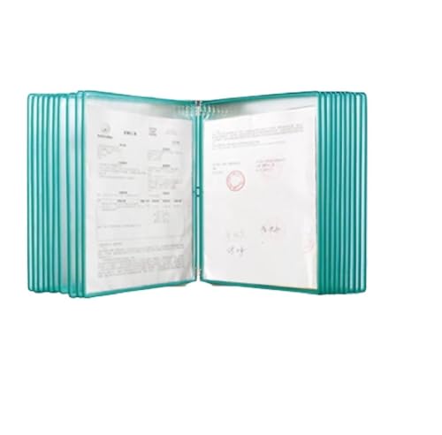 A4-Ordnerständer mit großer Kapazität for 20 Seiten zur Wandmontage mit Spindelklappe, 8 Farben erhältlich, ohne Lochung/Locher, Doppelmontage, vertikal/horizontal, transparent, mattierte Seiten, for A4-Ordnerständer mit großer Kapazität for 20 Seiten zur Wandmontage mit Spindelklappe, 8 Farben erhältlich, ohne Lochung/Locher, Doppelmontage, vertikal/horizontal, transparent, mattierte Seiten, for von ZXCFGH