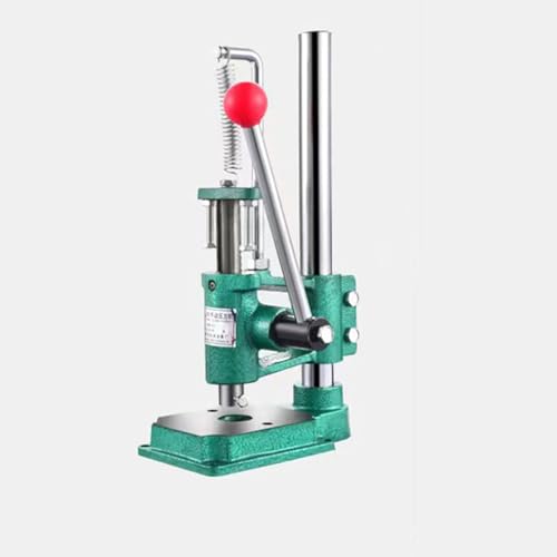 ZXCVBNMQ Lederprägemaschine Stanze mit Futterkopf, manuelle Stanze manuelle Wellenpresse für DIY Lederhandwerk, geräuscharm, Druck: 160kg/320kg (Round Heads 160KG) von ZXCVBNMQ
