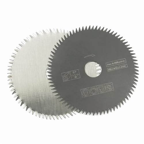 85 mm Mini-Kreissägeblatt, 10/15 mm, 80 Zähne, elektrische Trennscheibe, Holz/Metall-Trennscheibe, Elektrowerkzeug-Zubehör (Color : 85x1.5mm 80T, Size : 1pc) von ZXCVDF