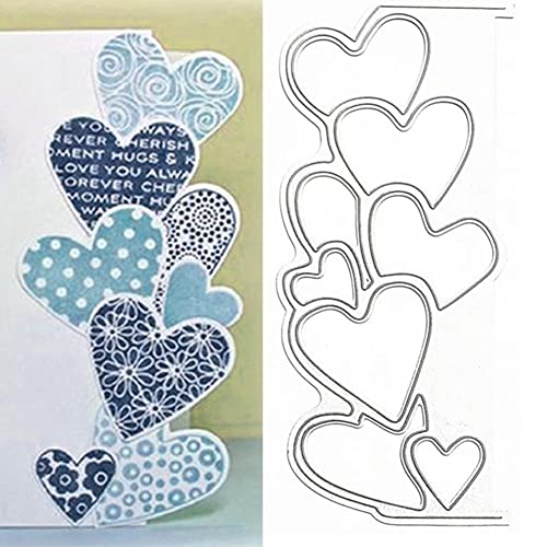 ZXCVW Stanzformen mit Herz-Rand, Metall, hohler Herzrahmen, Hochzeits-Stanzschablonen für DIY, Scrapbooking, Foto, dekorative Prägepapier-Stanzformen für Scrapbooking, Kartenherstellung ZXCVW Stanzformen mit Herz-Rand, Metall, hohler Herzrahmen, Hochzeits-Stanzschablonen für DIY, Scrapbooking, Foto, dekorative Prägepapier-Stanzformen für Scrapbooking, Kartenherstellung von ZXCVW