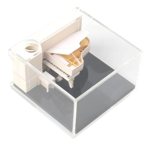 ZXCVWWE Weißes Klavier Stereo Pad 3D Papier Modell Sorgfältige Verarbeitung Geschenkbox Für Erwachsene Geburtstag Geschenke Kits Weihnachten E4L0 von ZXCVWWE
