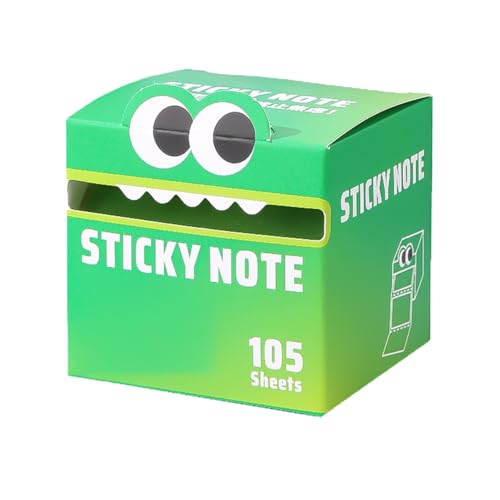 Haftnotizen mit süßem Monstermuster, 105 Blatt/Rolle, selbstklebende, leicht zu verschickende Notizblöcke for Aufgabenlisten, geeignet for Schule und Büro(#J) von ZXDZSW