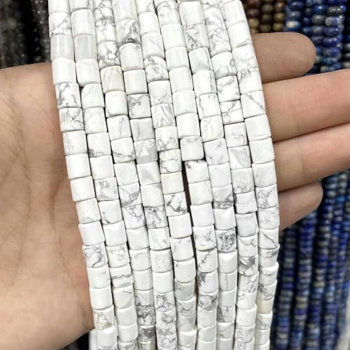 80 stücke 6 * 6MM Natürliche Stein Zylinder Form Achate Quarz Jade Lose Spacer Perlen Für Schmuck Machen DIY armband Zubehör von ZXFLOOR