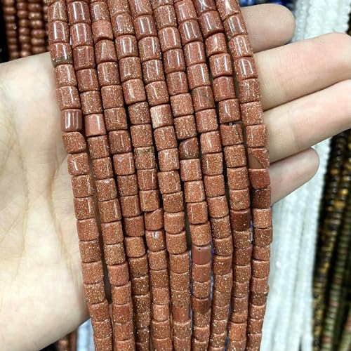 80 stücke 6 * 6MM Natürliche Stein Zylinder Form Achate Quarz Jade Lose Spacer Perlen Für Schmuck Machen DIY armband Zubehör von ZXFLOOR