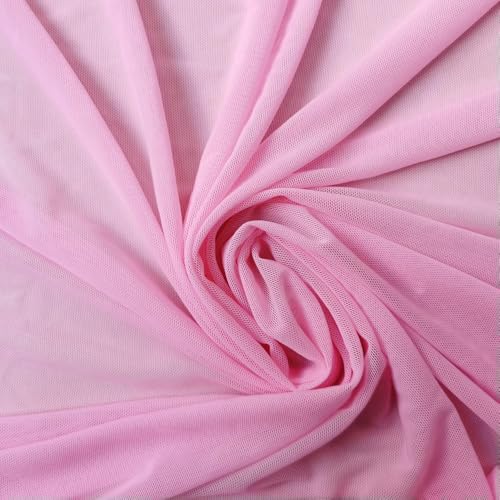 ZXFLOOR 1/2/5 Meter x 1,5 Meter 4-Wege-Stretch-Tüll, 58 Zoll breit, Meterware, Kunststoff-Spandex-Netzstoff, Nylon, Unterwäsche, Strümpfe, Futter, Spitze von ZXFLOOR