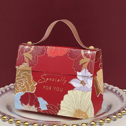 ZXFLOOR 20/50/100 Stück Pralinenschachteln für Hochzeiten, Blumengeschenke, Leckerlischachteln mit Griff, Süßigkeitenverpackungsbeutel für Hochzeits- und Verlobungspartyzubehör ZXFLOOR 20/50/100 Stück Pralinenschachteln für Hochzeiten, Blumengeschenke, Leckerlischachteln mit Griff, Süßigkeitenverpackungsbeutel für Hochzeits- und Verlobungspartyzubehör von ZXFLOOR