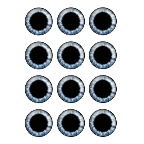 ZXFLOOR 48 Stück/Tasche Puppenaugen Chips 14mm Dünnes Glasauge DIY Schmuckherstellung Zubehör ZXFLOOR 48 Stück/Tasche Puppenaugen Chips 14mm Dünnes Glasauge DIY Schmuckherstellung Zubehör von ZXFLOOR