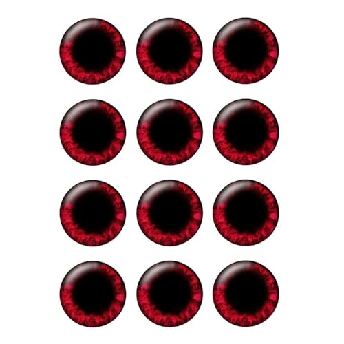 ZXFLOOR 48 Stück/Tasche Puppenaugen Chips 14mm Dünnes Glasauge DIY Schmuckherstellung Zubehör ZXFLOOR 48 Stück/Tasche Puppenaugen Chips 14mm Dünnes Glasauge DIY Schmuckherstellung Zubehör von ZXFLOOR