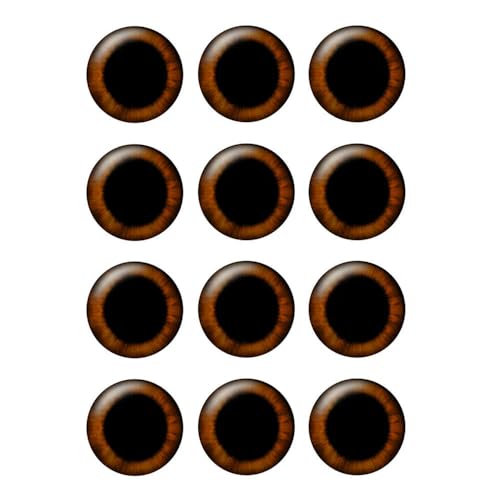 ZXFLOOR 48 Stück/Tasche Puppenaugen Chips 14mm Dünnes Glasauge DIY Schmuckherstellung Zubehör ZXFLOOR 48 Stück/Tasche Puppenaugen Chips 14mm Dünnes Glasauge DIY Schmuckherstellung Zubehör von ZXFLOOR