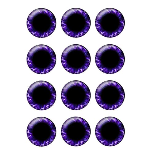 ZXFLOOR 48 Stück/Tasche Puppenaugen Chips 14mm Dünnes Glasauge DIY Schmuckherstellung Zubehör ZXFLOOR 48 Stück/Tasche Puppenaugen Chips 14mm Dünnes Glasauge DIY Schmuckherstellung Zubehör von ZXFLOOR