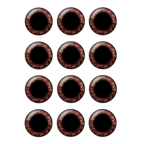 ZXFLOOR 48 Stück/Tasche Puppenaugen Chips 14mm Dünnes Glasauge DIY Schmuckherstellung Zubehör ZXFLOOR 48 Stück/Tasche Puppenaugen Chips 14mm Dünnes Glasauge DIY Schmuckherstellung Zubehör von ZXFLOOR