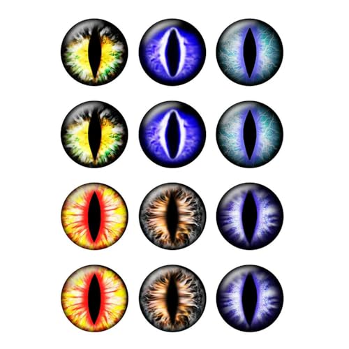 ZXFLOOR 60 Teile/los 10mm Bis 25mm Glas Runde Drachen Eidechse Frosch Augen Cabochons für Halskette Anhänger Schmuck Machen Zubehör ZXFLOOR 60 Teile/los 10mm Bis 25mm Glas Runde Drachen Eidechse Frosch Augen Cabochons für Halskette Anhänger Schmuck Machen Zubehör von ZXFLOOR