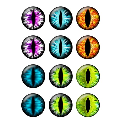 ZXFLOOR 60 Teile/los 10mm Bis 25mm Glas Runde Drachen Eidechse Frosch Augen Cabochons für Halskette Anhänger Schmuck Machen Zubehör ZXFLOOR 60 Teile/los 10mm Bis 25mm Glas Runde Drachen Eidechse Frosch Augen Cabochons für Halskette Anhänger Schmuck Machen Zubehör von ZXFLOOR