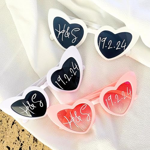 Personalisierbare Sonnenbrillen-Aufkleber, Vinyl-Aufkleber, personalisierbar, Namensaufkleber, DIY-Sonnenbrillen-Aufkleber, personalisierte Hochzeits-Partygeschenke, Party-Sonnenbrillen-Aufkleber von ZXH