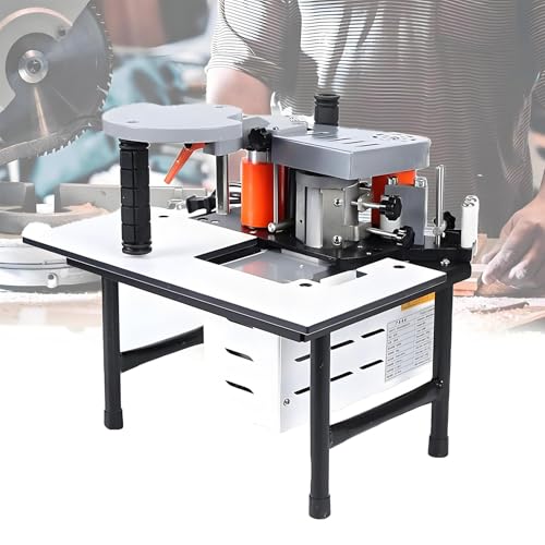 Tragbare Kantenanleimmaschine für die Holzbearbeitung, gebogene und gerade Kantenanleimmaschine, einstellbare Geschwindigkeit, Holzbearbeitungs-Anleimmaschine, Holzbearbeitungs-Projekt-Kits White Tragbare Kantenanleimmaschine für die Holzbearbeitung, gebogene und gerade Kantenanleimmaschine, einstellbare Geschwindigkeit, Holzbearbeitungs-Anleimmaschine, Holzbearbeitungs-Projekt-Kits White von ZXINXIN