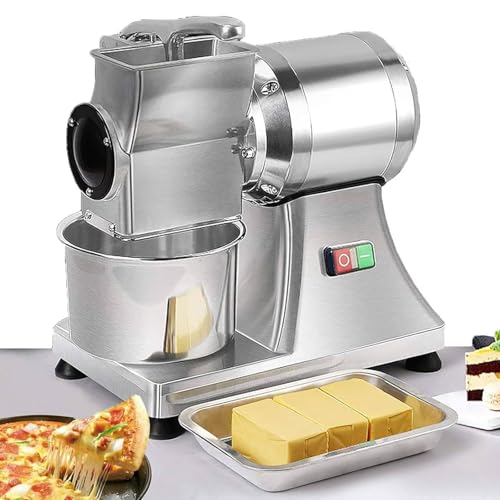 ZXINXIN Elektrische Käsereibe, 0,75 PS, 550 W, kommerzielle elektrische Käsereibemaschine, Brotkleiezerkleinerer aus Edelstahl, 40 kg/Stunde, elektrische Rotationsbuttermühle mit Behälter für Käse ZXINXIN Elektrische Käsereibe, 0,75 PS, 550 W, kommerzielle elektrische Käsereibemaschine, Brotkleiezerkleinerer aus Edelstahl, 40 kg/Stunde, elektrische Rotationsbuttermühle mit Behälter für Käse von ZXINXIN