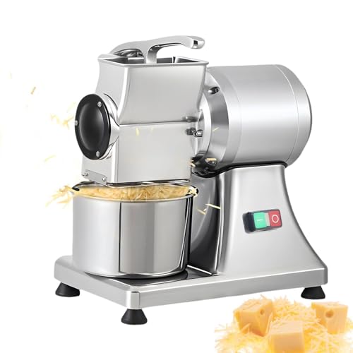 ZXINXIN Elektrische Käsereibe 550W, Professionelle elektrische Käsereibemaschine Käsereibe Zerkleinerer Salatzubereiter mit Edelstahleimer, für Käse, Obst, Gemüse ZXINXIN Elektrische Käsereibe 550W, Professionelle elektrische Käsereibemaschine Käsereibe Zerkleinerer Salatzubereiter mit Edelstahleimer, für Käse, Obst, Gemüse von ZXINXIN