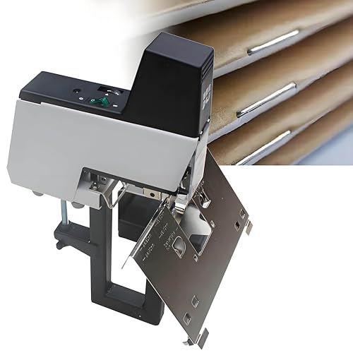 ZXINXIN Elektrischer Sattelhefter, Automatischer Schnellhefter 2-30 Blatt mit Pedal, Einstellbare Stärke 100 mm, 1-9 Intensitätsstufen Einstellbar, Für Büro, Schwere Buchbindung von ZXINXIN