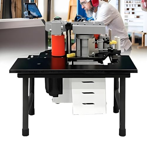 ZXINXIN Kantenanleimmaschine für die Holzbearbeitung, Upgrade, tragbare Kantenanleimmaschine, Gebogene und gerade Kantenanleimmaschine mit Geschwindigkeitsregelung 2–6 m/min Black ZXINXIN Kantenanleimmaschine für die Holzbearbeitung, Upgrade, tragbare Kantenanleimmaschine, Gebogene und gerade Kantenanleimmaschine mit Geschwindigkeitsregelung 2–6 m/min Black von ZXINXIN