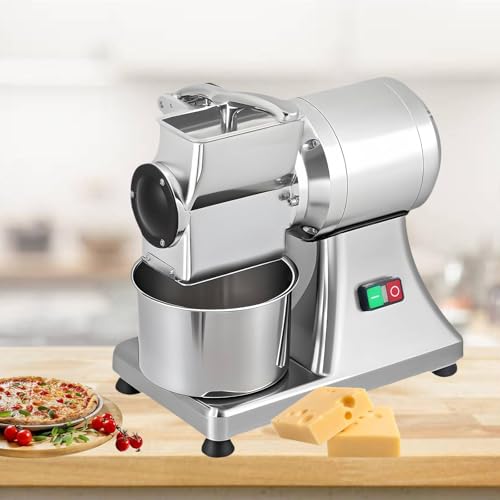 ZXINXIN Kommerzielle Käsereibe, 550 W rotierende elektrische Reibemaschine mit Edelstahlschale, kommerzieller elektrischer Käseschredder für Käse, Butter, Semmelkleiekrümel ZXINXIN Kommerzielle Käsereibe, 550 W rotierende elektrische Reibemaschine mit Edelstahlschale, kommerzieller elektrischer Käseschredder für Käse, Butter, Semmelkleiekrümel von ZXINXIN