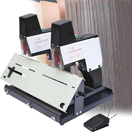 ZXINXIN Professioneller elektrischer Hefter, Binder, automatischer Flach- und Sattelhefter, Hochleistungs-Broschürenhefter im A3-Format, Papierfaltbindemaschine mit Fußpedal Double ZXINXIN Professioneller elektrischer Hefter, Binder, automatischer Flach- und Sattelhefter, Hochleistungs-Broschürenhefter im A3-Format, Papierfaltbindemaschine mit Fußpedal Double von ZXINXIN